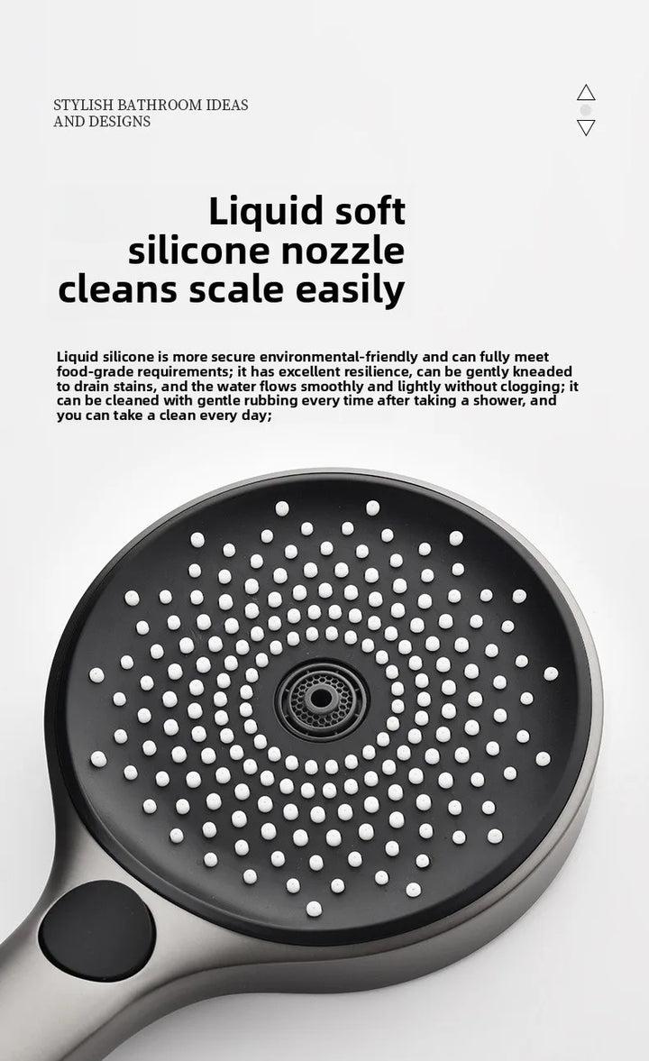 Aston-Camera Wall Mounted Thermostatic Shower Set Gunmetal Grey All Copper Concealed Rain Shower Head