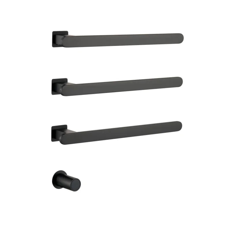 Sleek CleanDesign Electric Heated Towel Rails Bathroom Smart Control Towel Dryer  SS304 Hidden Wire 110V CSA