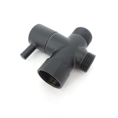 black G7/8" G1/2" 20mm 22mm male Diverter T Valve 3 way Tee Filling valve Water toilet Bathroom Shower Head connector Adapter US