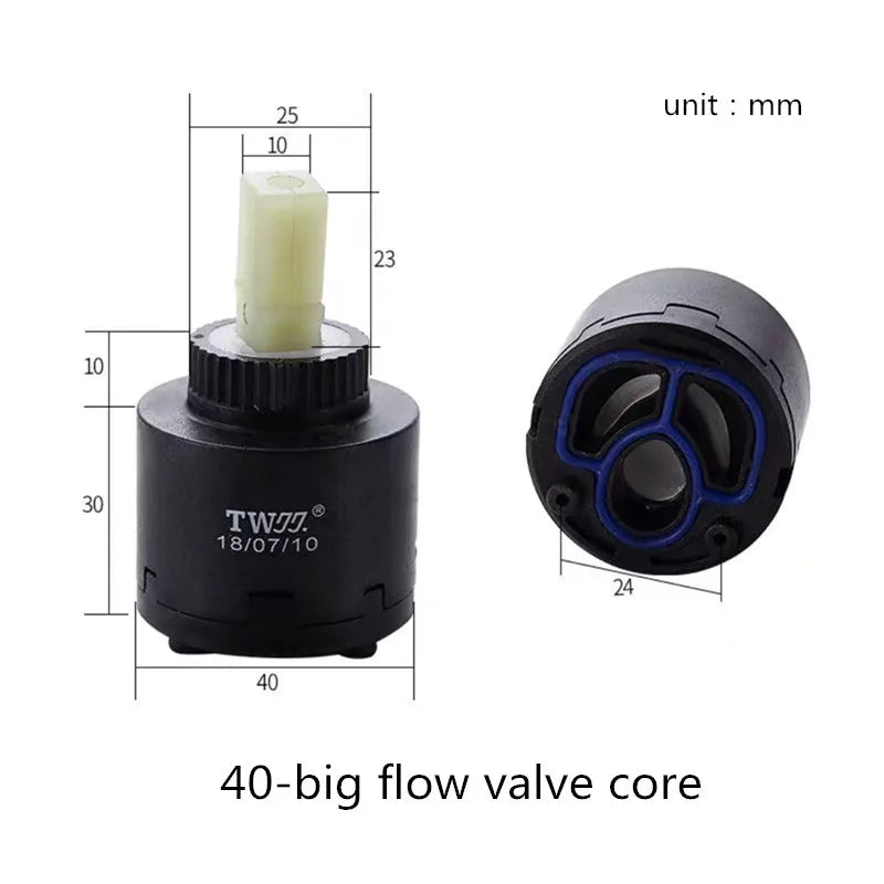 Tap Mixing High Spool Valve 25mm/35mm/40mm Faucet Accessories Ceramic Cartridge Faucet Cartridge Mixer Kitchen Bath Basin Shower