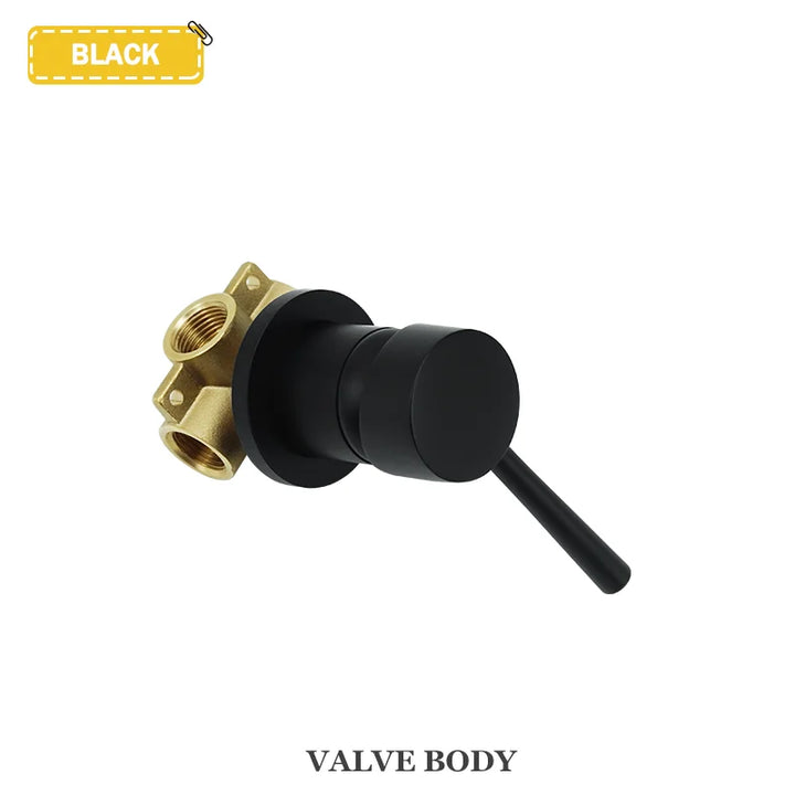 Round Brass Hidden Hot And Cold Water Mixing Valve Bathroom Wall-Mounted Single-Handle Shower Faucet Valve Body