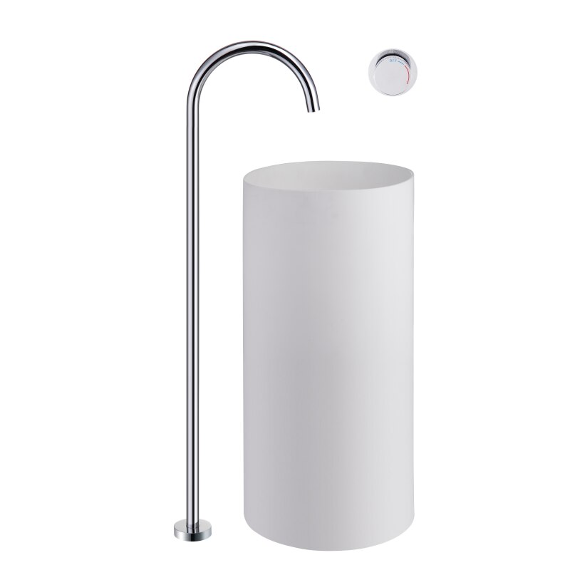 New Nordic Design Freestanding Tall Vessel Sink Faucet