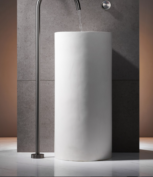 New Nordic Design Freestanding Tall Vessel Sink Faucet
