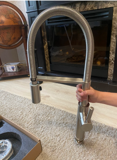Modern Brushed Nickel kitchen faucet