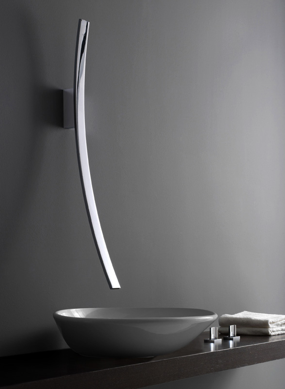 Luna-Wall Mounted Waterfall Bathroom Faucet