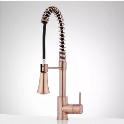 Copper Chef industrial kitchen faucet dual spray