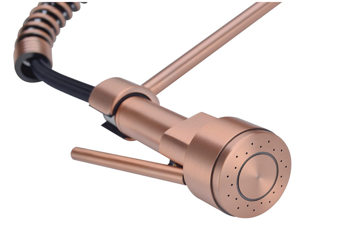 Copper industrial pot filler and pull spring kitchen faucet