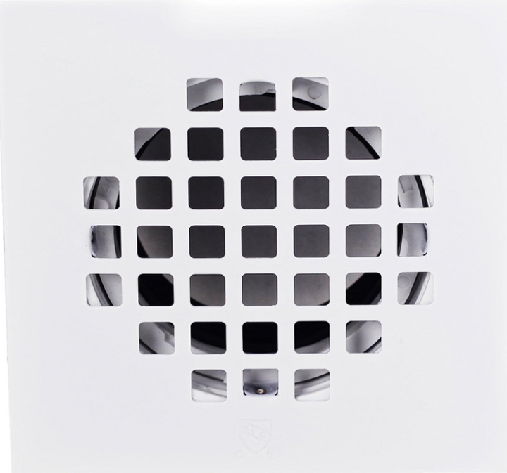White matte square shower drain 4" x 4" inches