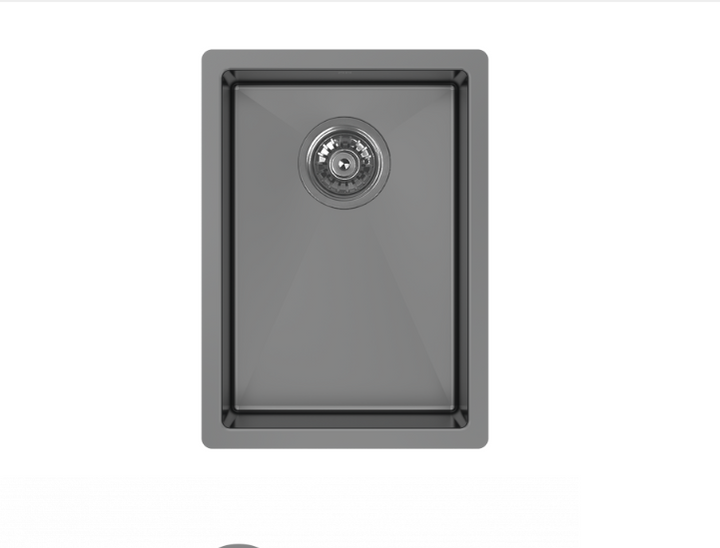 Brushed Gold-Black Grey Gun Undermount 16 Gauge Stainless Steel Bar sink 12X16"x8"