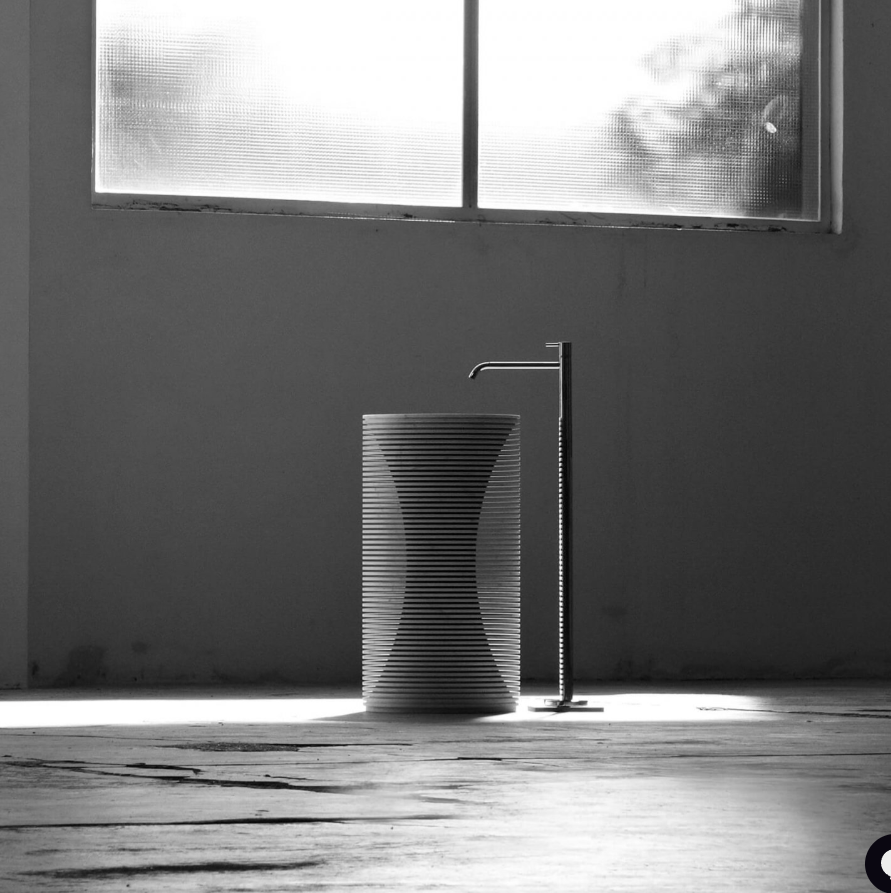 Curva- - Natural Stone Marble Pedestal