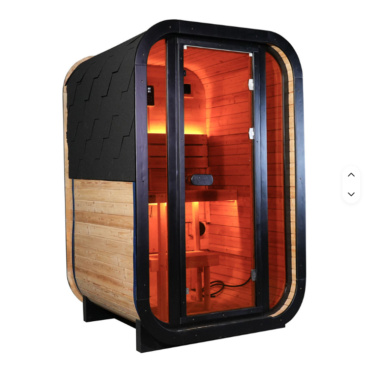 Outdoor Carbonized Spruce wood Traditional Steam Sauna