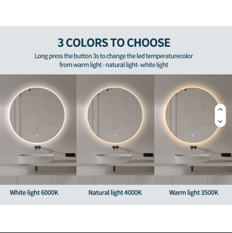 CUSTOM- Bella Round Wall mounted led mirror