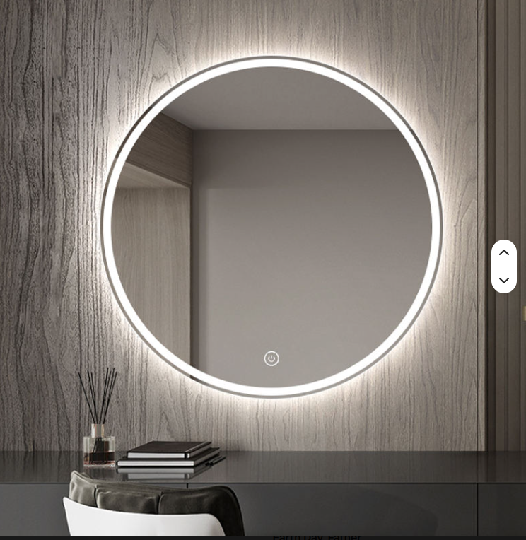 CUSTOM- Bella Round Wall mounted led mirror