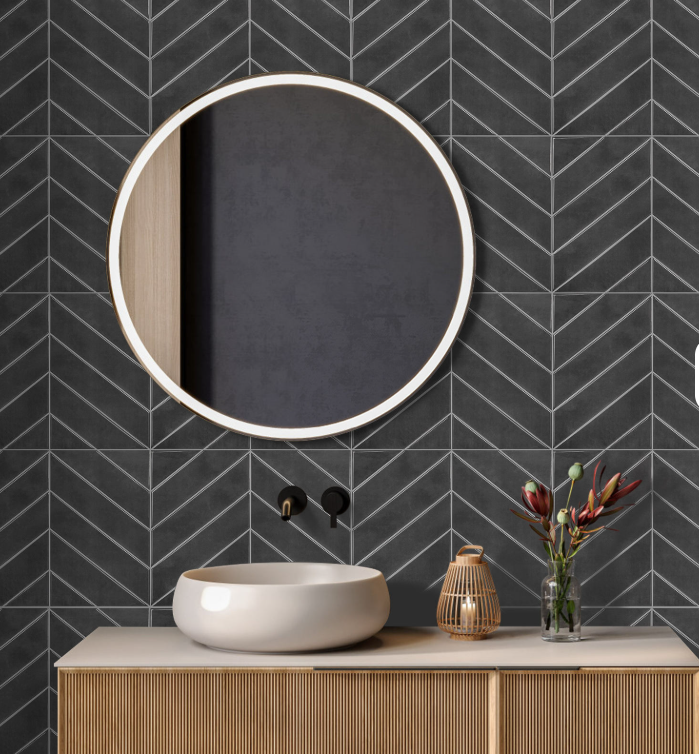 CUSTOM- Bella Round Wall mounted led mirror