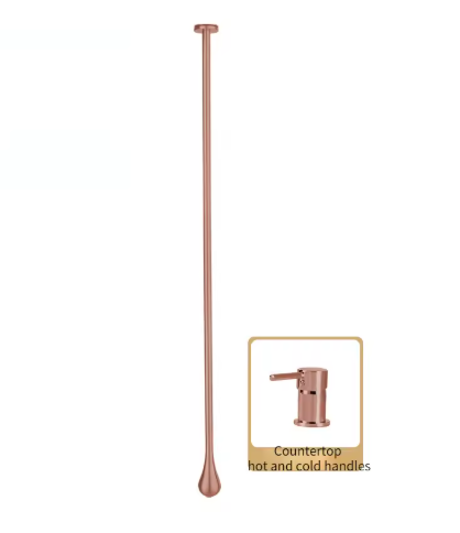 Tear drop- Ceiling Mount Faucets with deck mount lever manual control 66"
