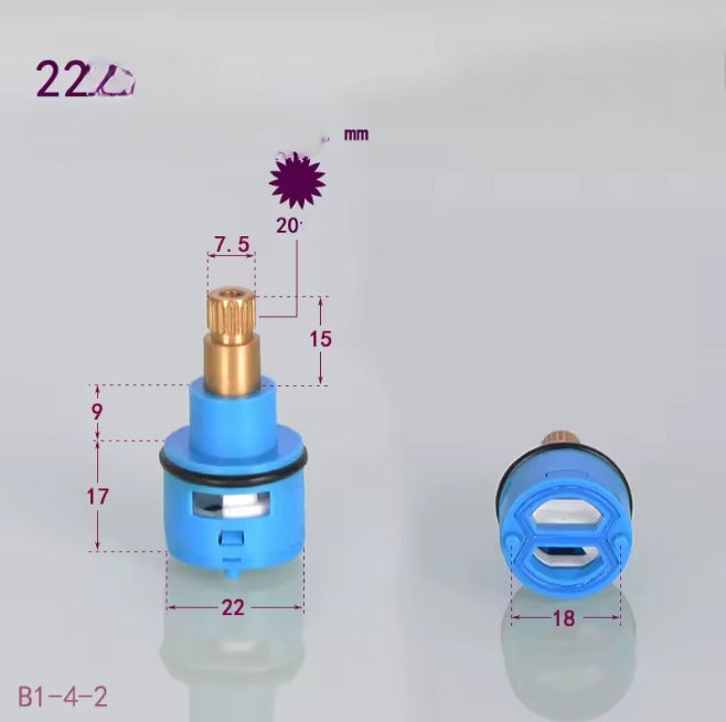 22/26mm Brass ABS Shower Faucet Column Ceramic Disc Cartridge Mixing Valve Mixer Shower Bar Tap Bath Mixing Valve Bathroom