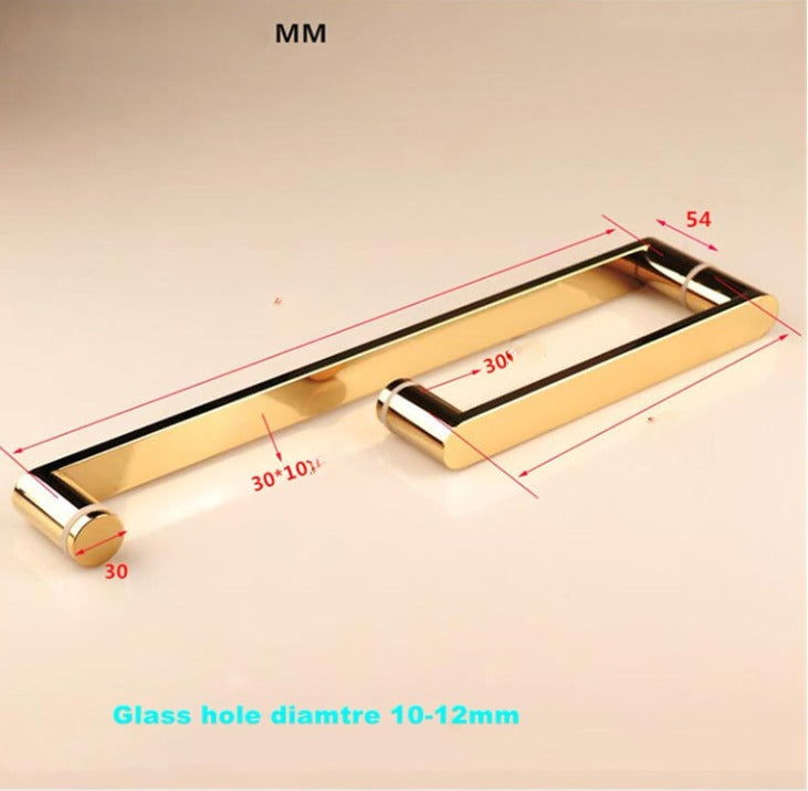 L square shape angle door and towel bar shower glass door 8mm to 12mm