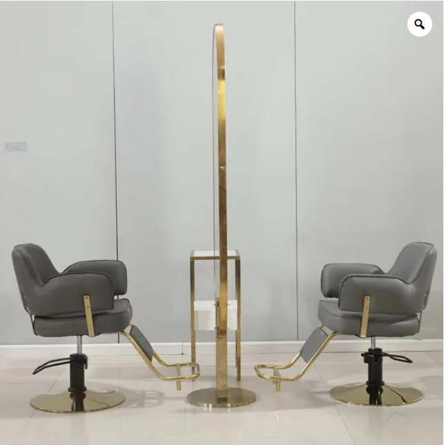 Hair salon Studio floor mounted NO LED double side mirrors