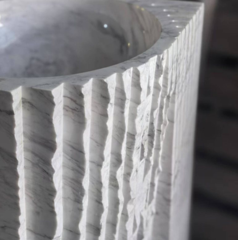 Contraversia - Natural Stone Marble Pedestal