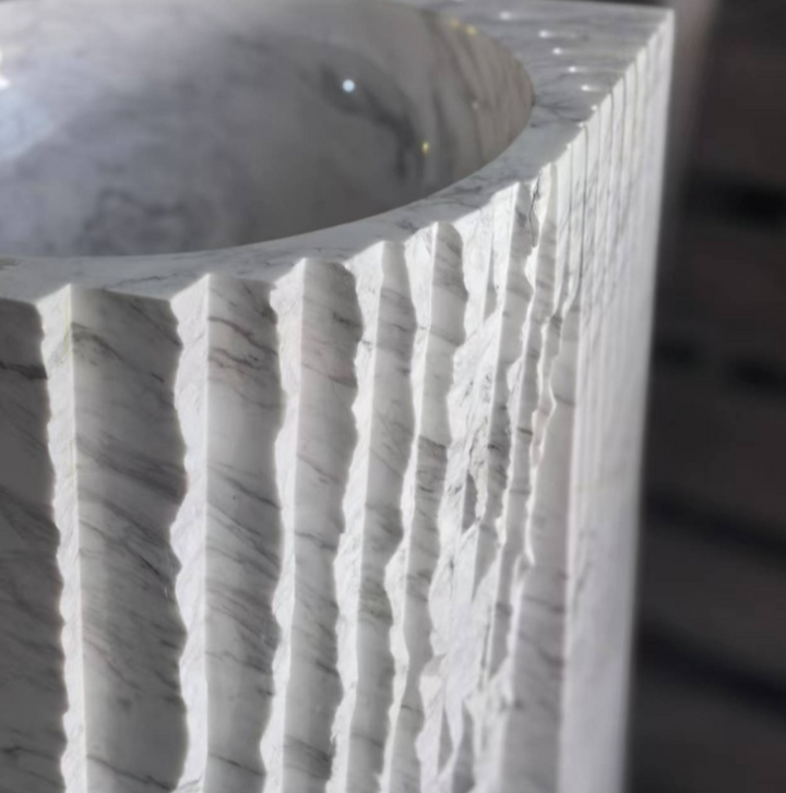 Contraversia - Natural Stone Marble Pedestal