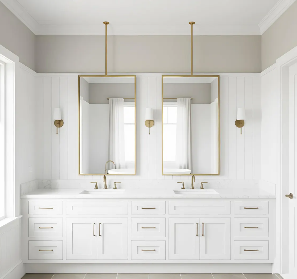 CUSTOM- MAJORCA X - Ceiling Suspended Mounted NO-LED Mirror