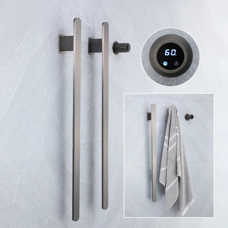 Elemento- Towel Warmer Hidden Wires Electric Heated Towel Rail Temperature Time Control Bath Electric Towel Rack