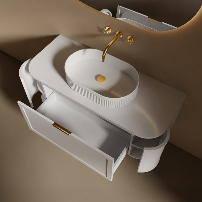 Sidney - wall hung floating bathroom vanity