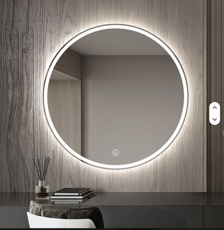 STOCK- Bella Round Wall mounted led mirror