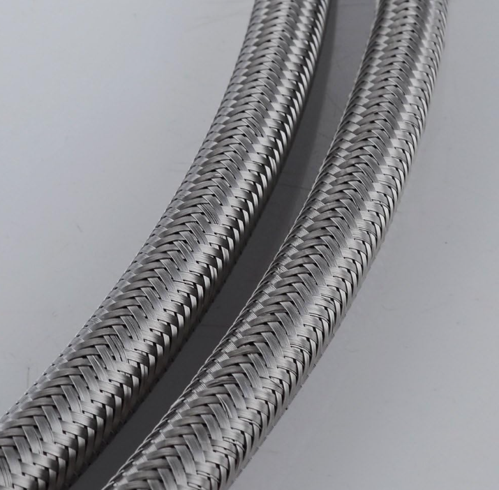 16"Inch Length Bathroom Kitchen Faucet Connector, Braided Stainless Steel - 3/8" Female Compression Thread x 1/2" I.P. Female Straight Thread, x 2 Pcs (1 Pair)