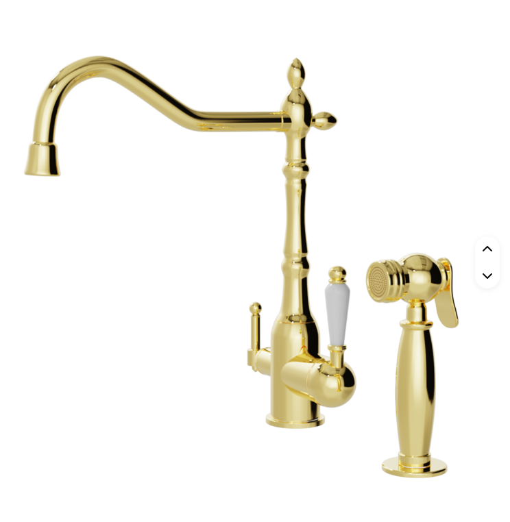 Victorian Tall with Hand Spray kitchen faucet