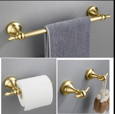 Brushed gold victorian bathroom accessories