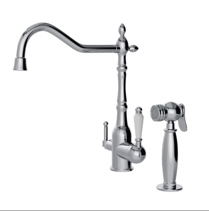 Victorian Tall with Hand Spray kitchen faucet