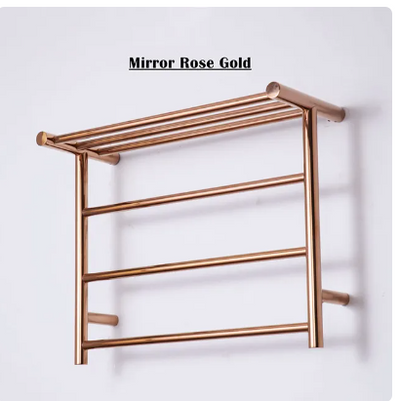 Rose gold polished Hotel Design Electric Hardwire Towel warmer CSA 24"x 32" x 10"