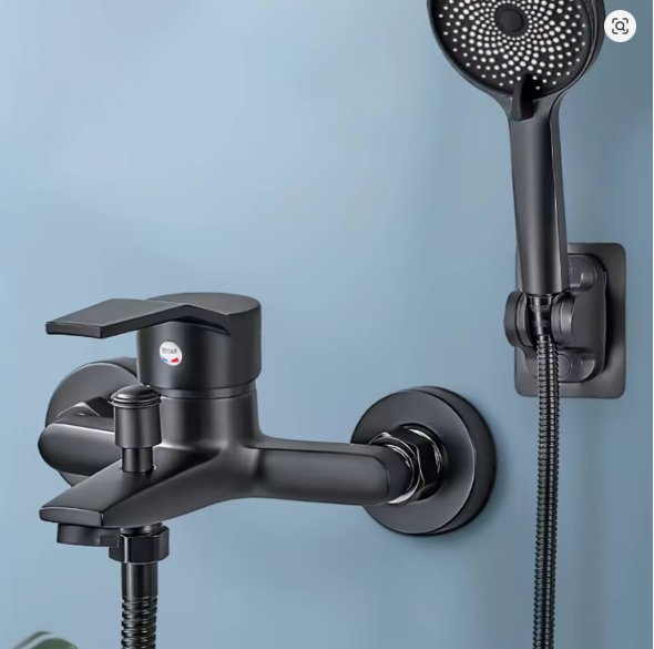 Professional Pet Grooming Tub Faucet & Hand Sprayer Kit – Matte Black