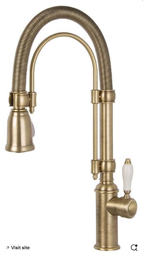 Elisabeth- Victorian Tall Kitchen Island Faucet Dual Pull Our Spayer Mode
