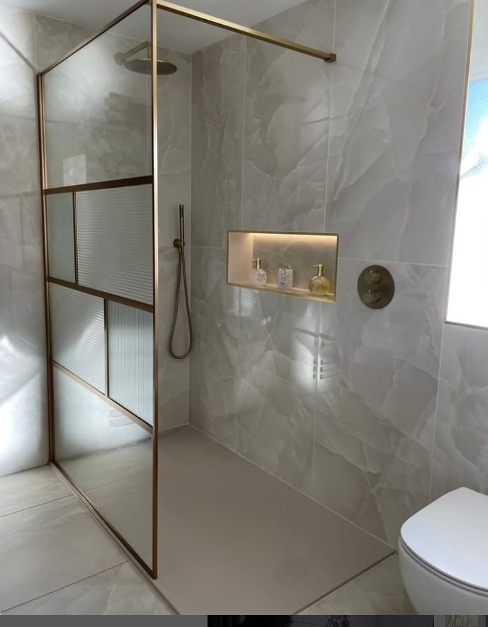 Brushed Gold Matte -Round--CSA-CUPC -10",12" Bathroom thermostatic Shower Set Rainfall Shower Head Single Handle Shower Faucet Wall Mounted