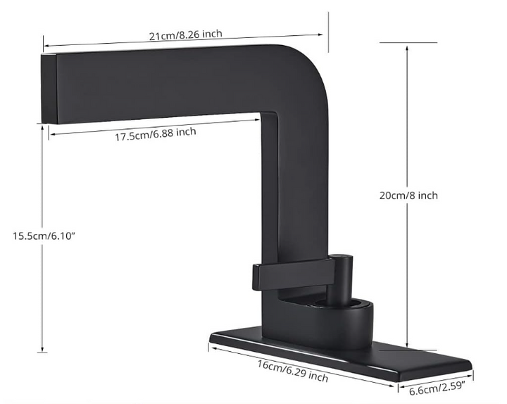 New Italian design Single Hole Bathroom Faucet