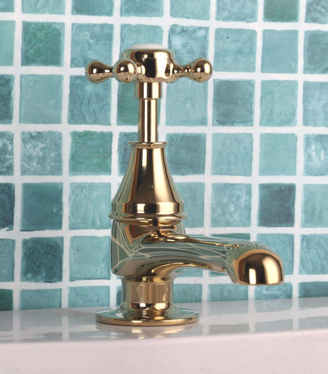Chrome-Antique Victoria Style Hot and Cold Separate Bathroom Faucet