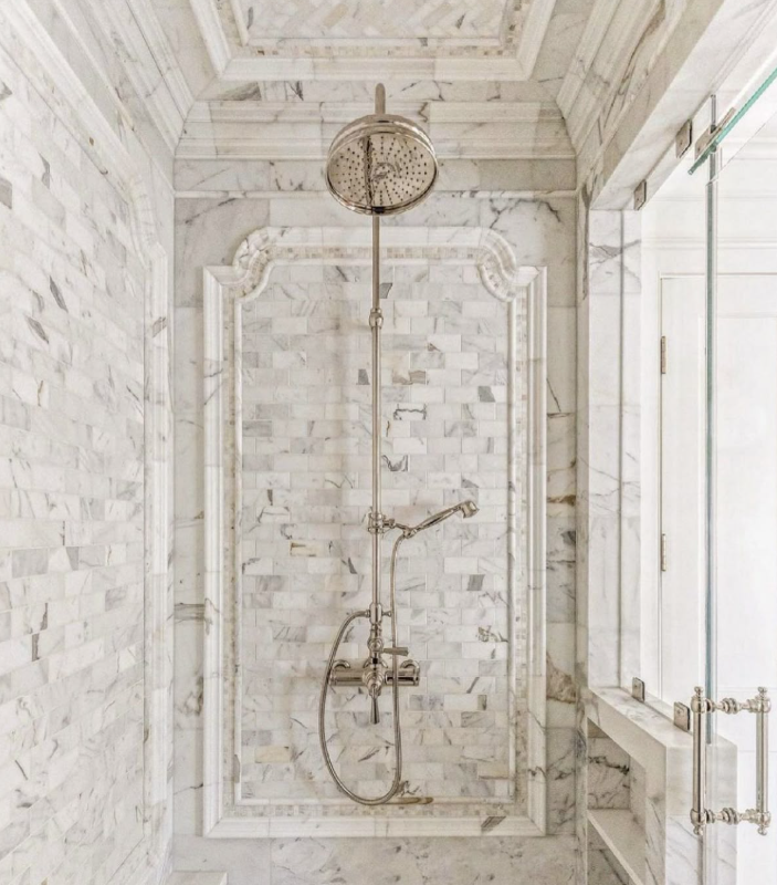 Austria-Gold Polished Brass Victorian Exposed Thermostatic Shower system