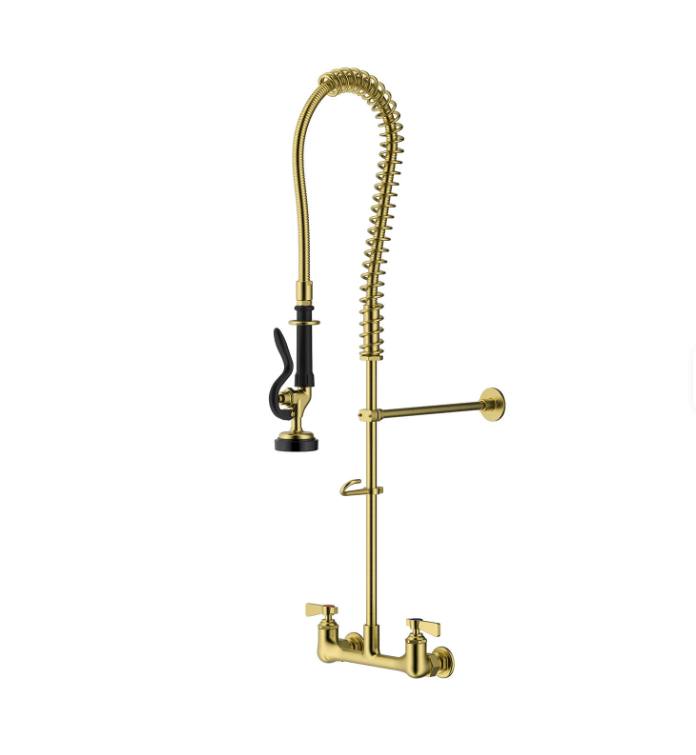 BISTRO-Industrial Commercial Wall Mounted Kitchen Faucet 44"