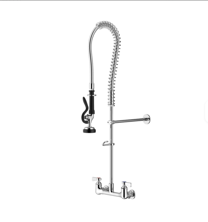 BISTRO-Industrial Commercial Wall Mounted Kitchen Faucet 44"