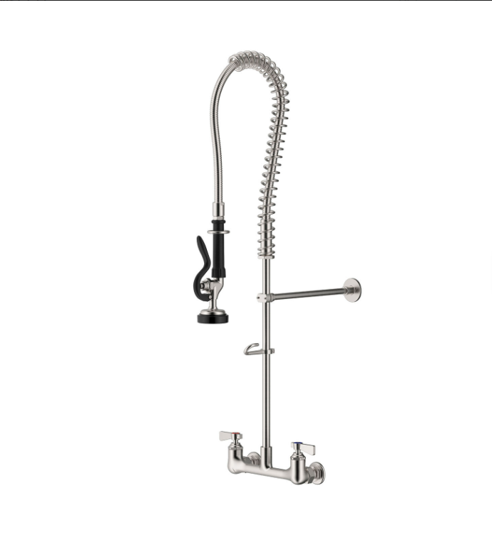 BISTRO-Industrial Commercial Wall Mounted Kitchen Faucet 44"