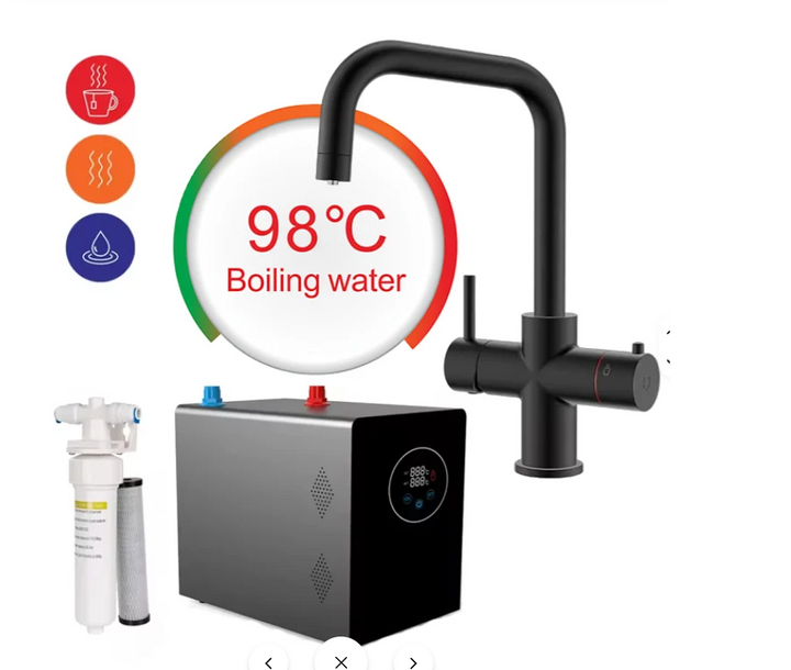 2 in 1 Instant Hot Water Tap 3 4 5 Chilled Boiling Tap Brushed Gold Kitchen Boiled Filtered Faucet Taps