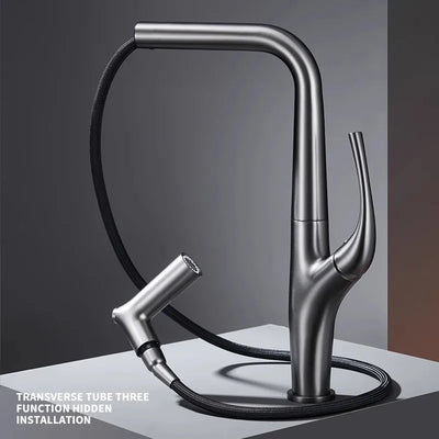 Marcelo-New 2024 Italian Design dual pull spray kitchen faucet