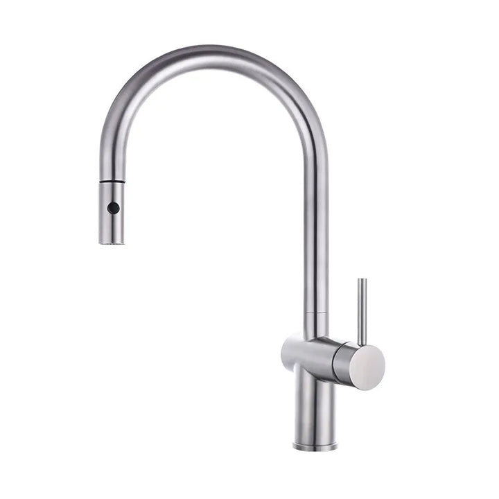 Excalibur II- Modern clean simple but sleek  Retractable Dual Sprayer Kitchen Faucet