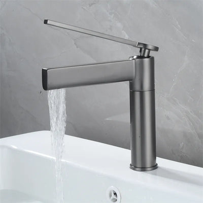 Audermar- Tall and short single hole bathroom faucet