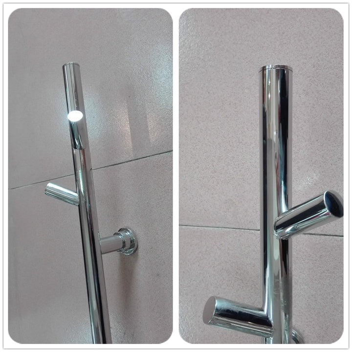 Chrome tree wall mounted electric towel warmer