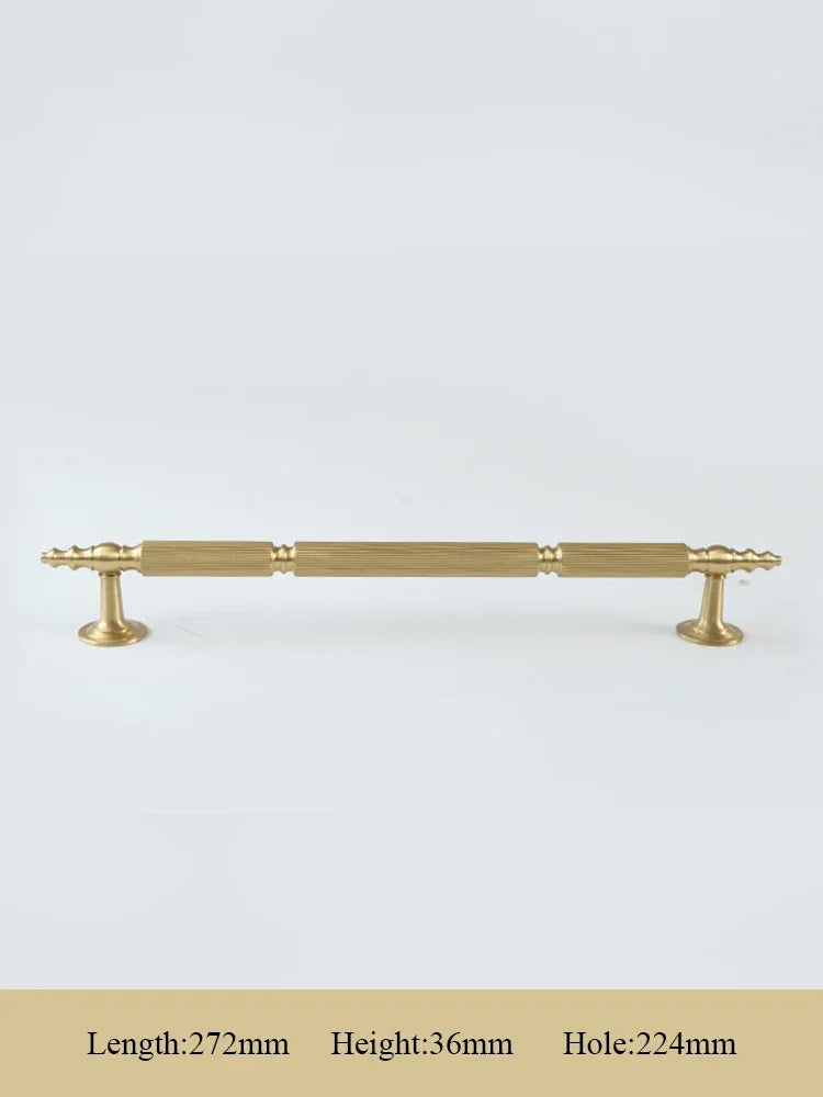 Vertical Grain/Line Design Solid Brass Knobs T Bar Handles Drawer Pulls Kitchen Cabinet Knobs and Handles luxury Hardware