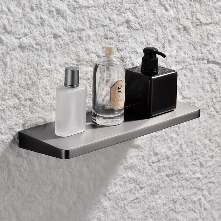 Gunmetal Stainless Steel Bathroom Hardware Towel Rack Toilet Paper Holder,Toilet Brush,Robe Hook Towel Bar Holder Grey Stainless