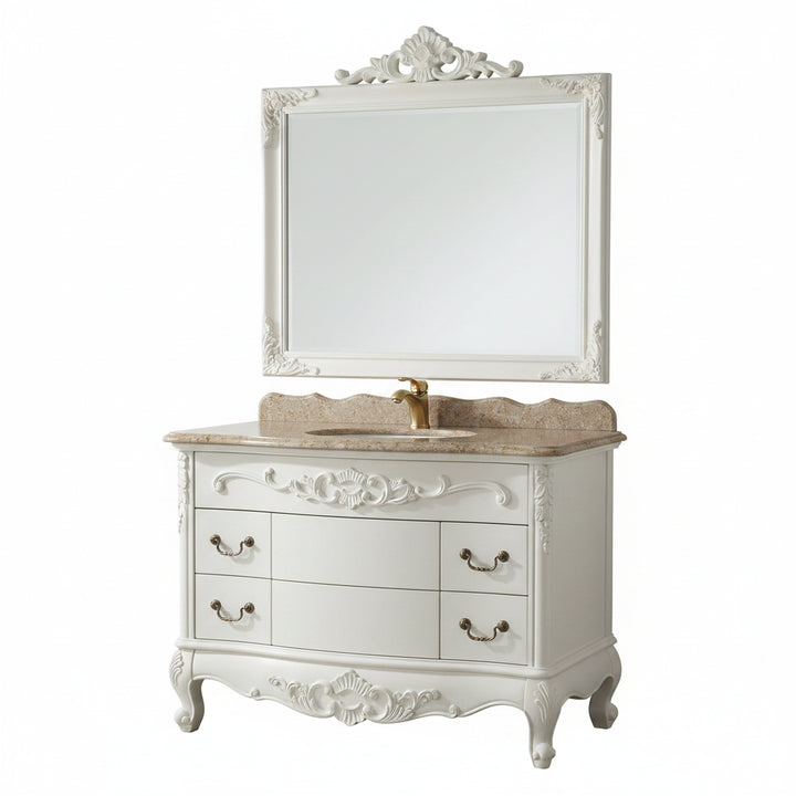 French Victorian Bathroom Vanity Solid Oak